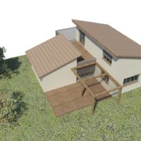 Plen 3D projet d'extension en bois en Corse avec Corse Solutions Bois