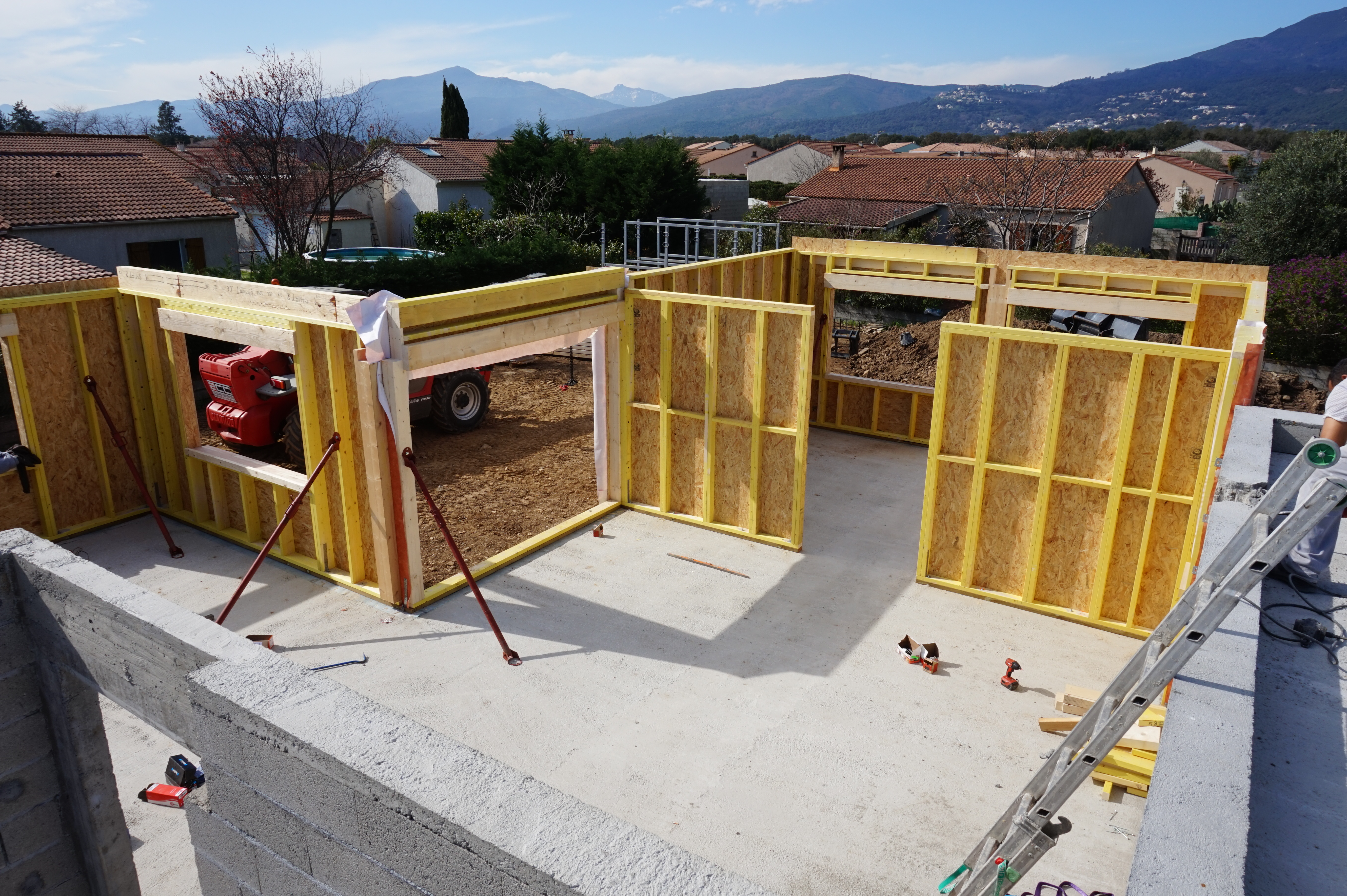 Réalisation bois à Corbara