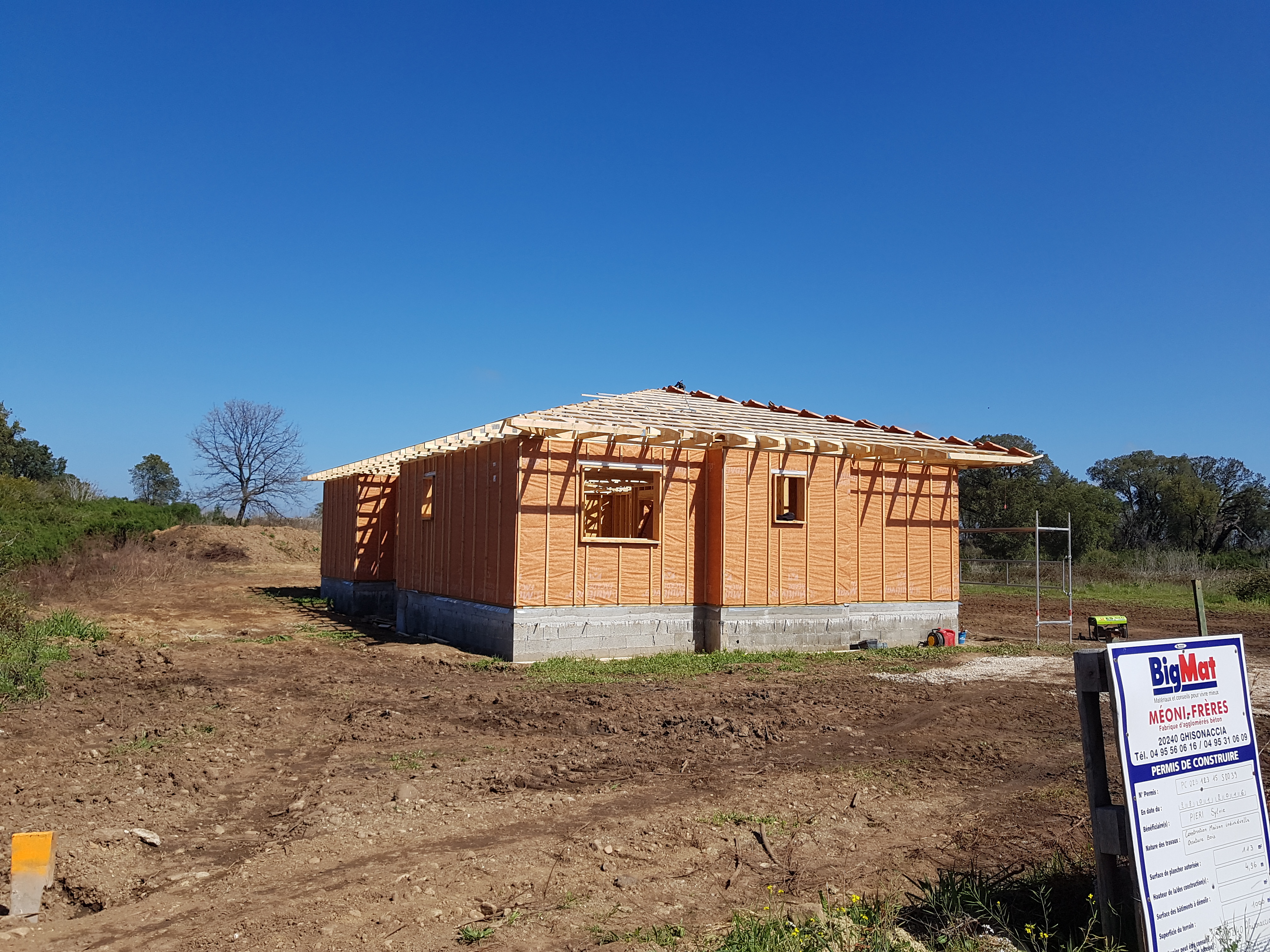 Réalisation bois à Ventiseri