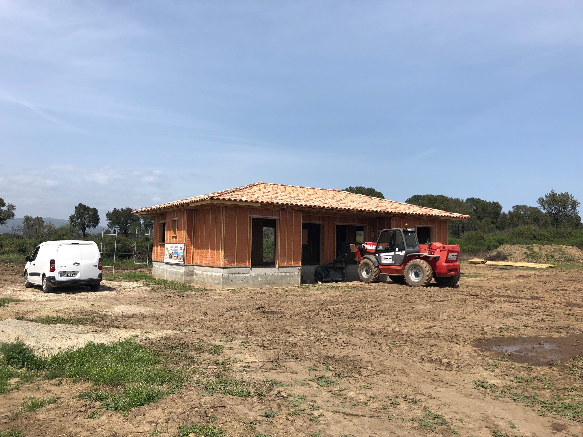 Extension bois à Petreto-Bicchisari