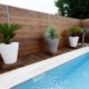 Palissade jardin avec piscine Corse